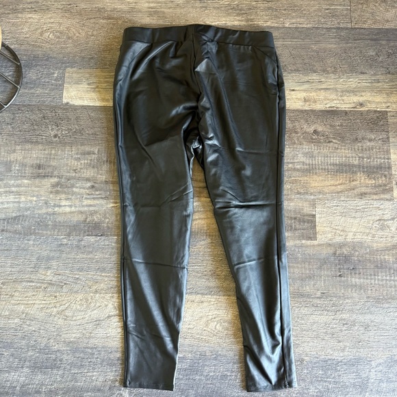 Torrid Midnight Black Faux Leather Leggings - Picture 4 of 4